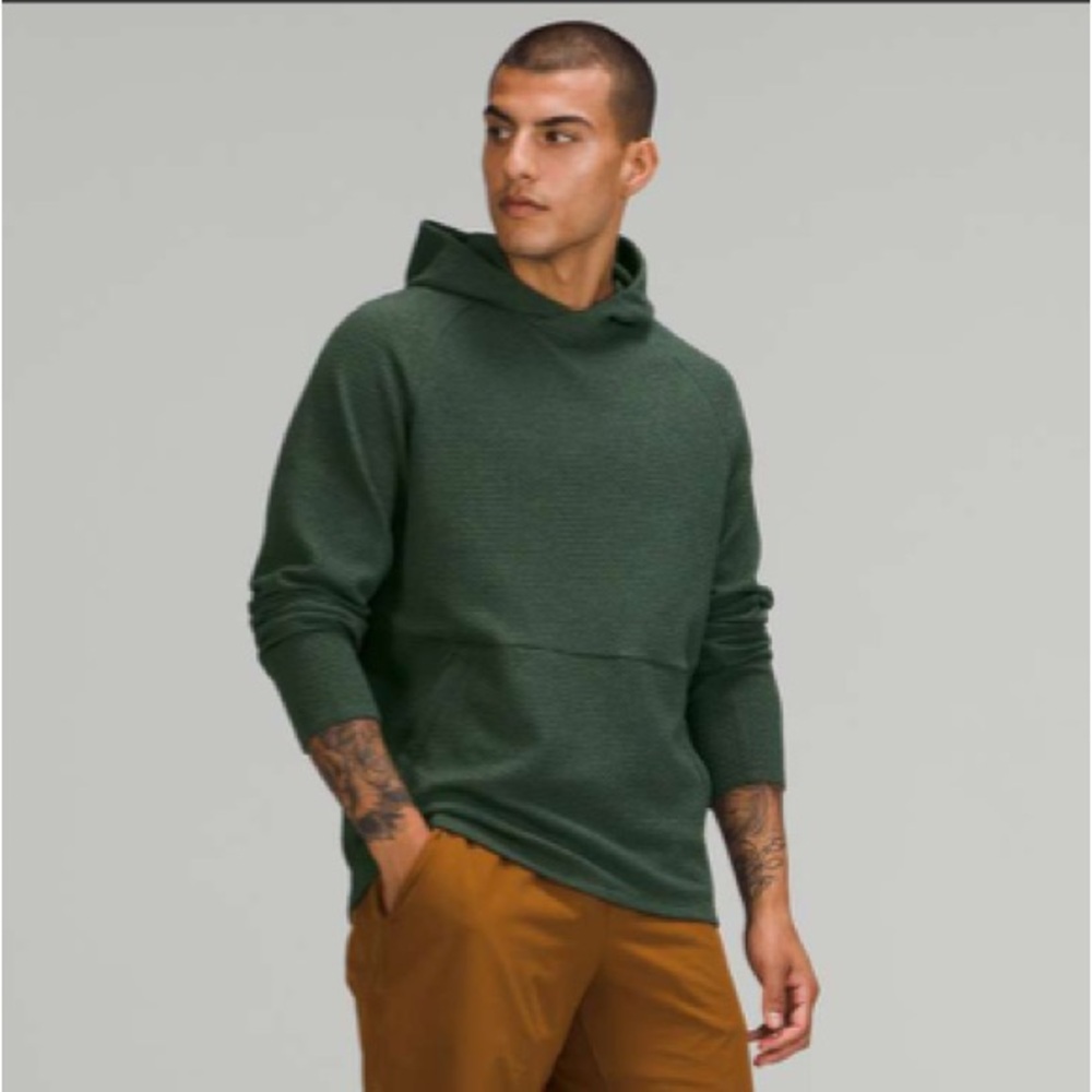 Lululemon Athletica At Ease Hoodie Size XS Knit Rainforest Green